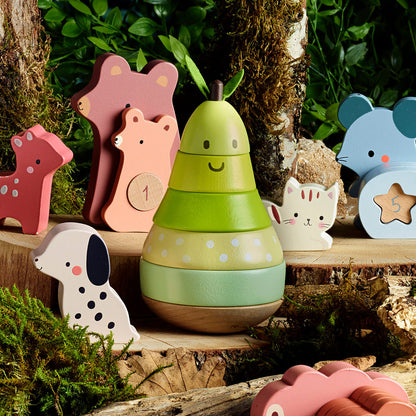 Vilac Stacking Toy, Pear 10 Pieces