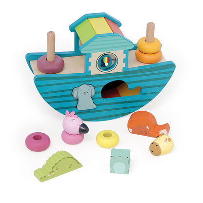 Vilac Wooden Shape Sorter, Animal Ark