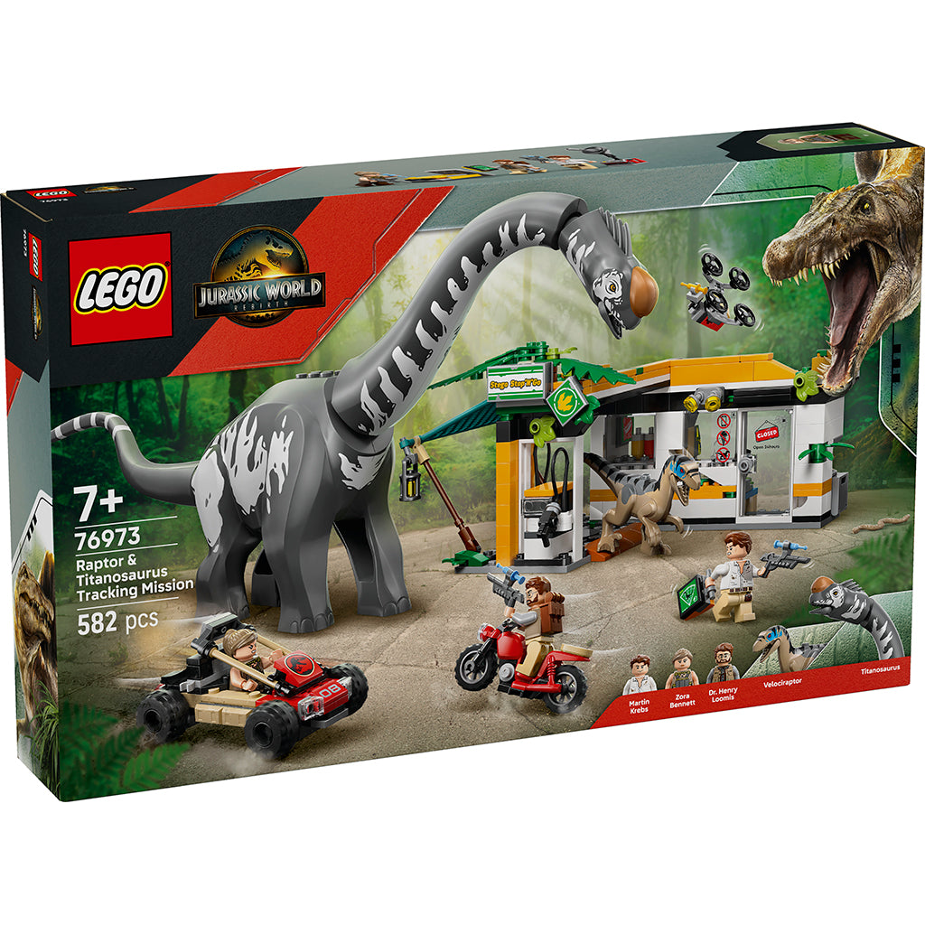 LEGO® Jurassic World™ Tracking Mission: Raptor and Titanosaurus