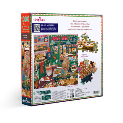 eeBoo Puzzle 1000 Pieces, Holiday Bakery