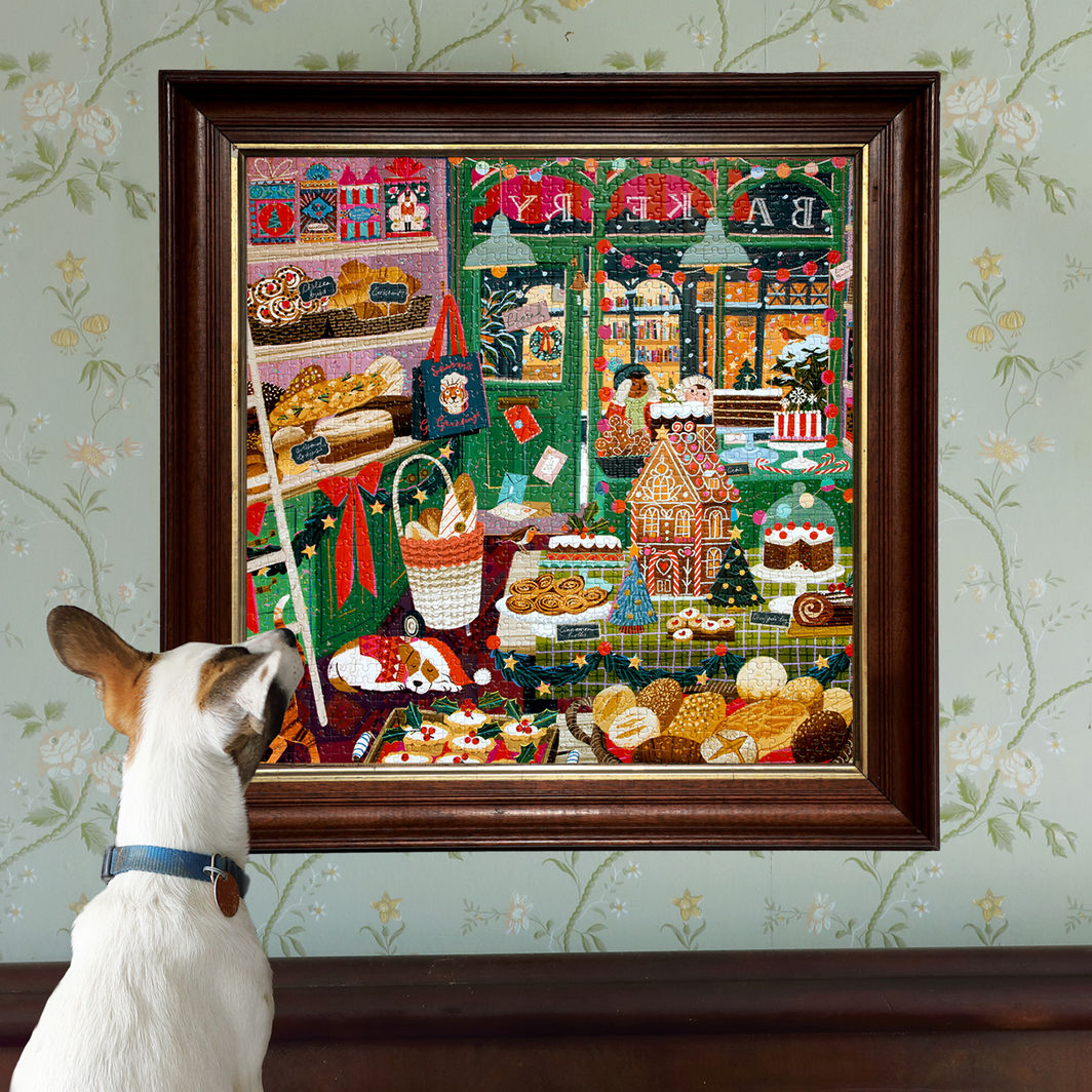 eeBoo Puzzle 1000 Pieces, Holiday Bakery