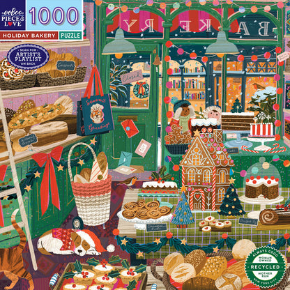 eeBoo Puzzle 1000 Pieces, Holiday Bakery