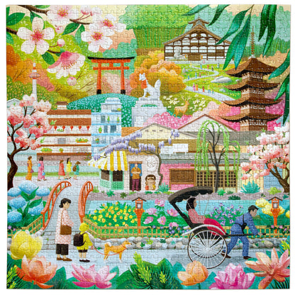 eeBoo Puzzle 1000 Pieces, Seasons in Kyoto