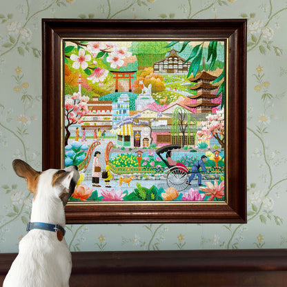 eeBoo Puzzle 1000 Pieces, Seasons in Kyoto