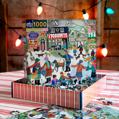 eeBoo Puzzle 1000 Pieces, Christmas in the Square