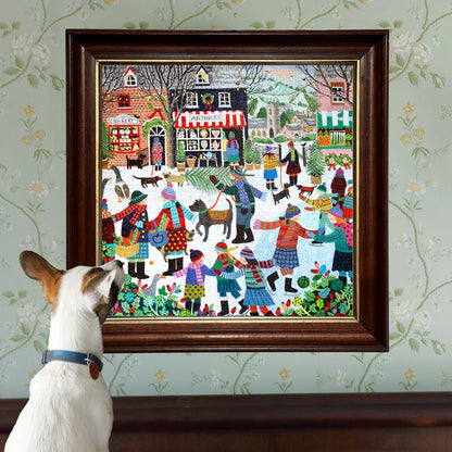 eeBoo Puzzle 1000 Pieces, Christmas in the Square