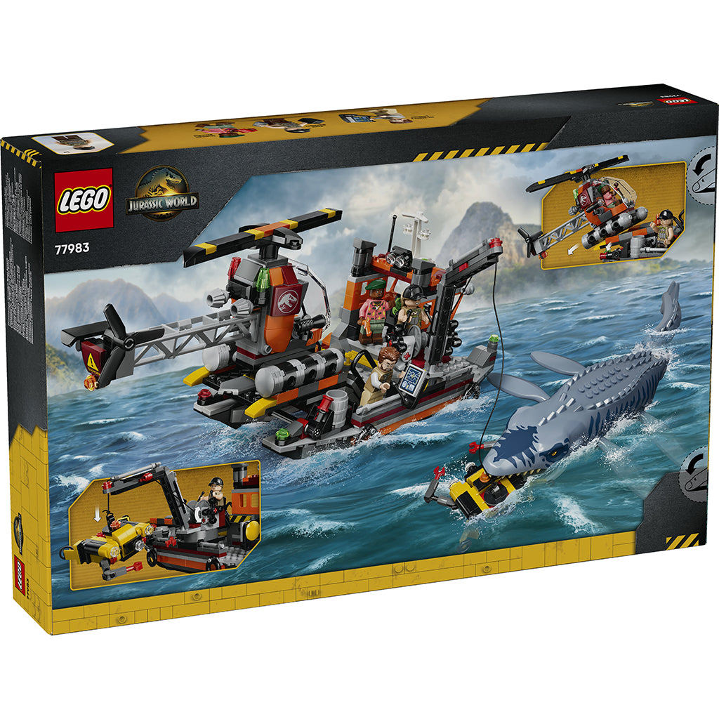 LEGO® Jurassic World Mosasaurus Dinosaur Boat Attack