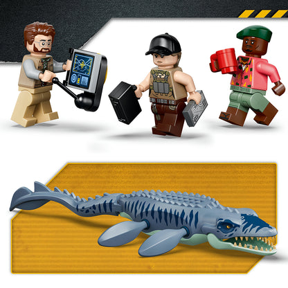LEGO® Jurassic World Mosasaurus Dinosaur Boat Attack