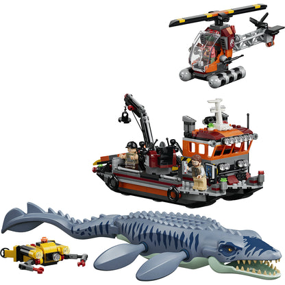 LEGO® Jurassic World Mosasaurus Dinosaur Boat Attack