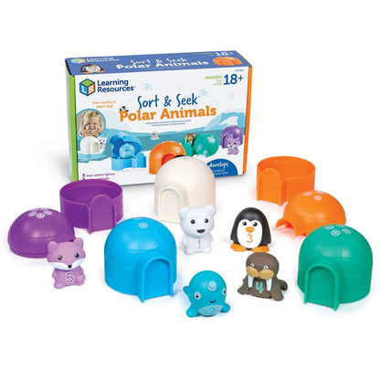 Learning Resources Learn About Numbers and Colors - Activity Set with Polar Animals