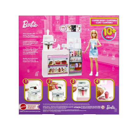 Barbie Career Coffee Shop, Barbie Doll with Coffee Bar