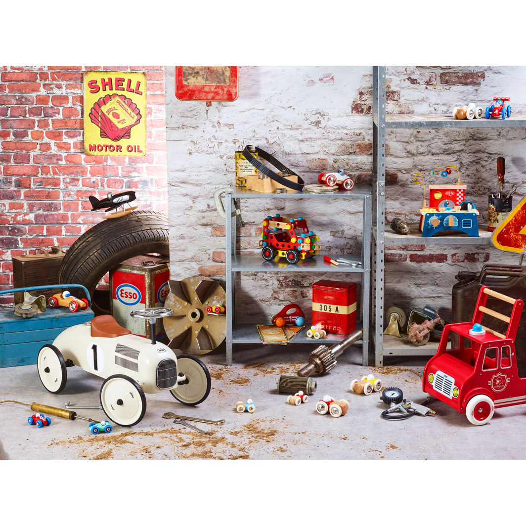 Vilac Push Cart, Fire Truck