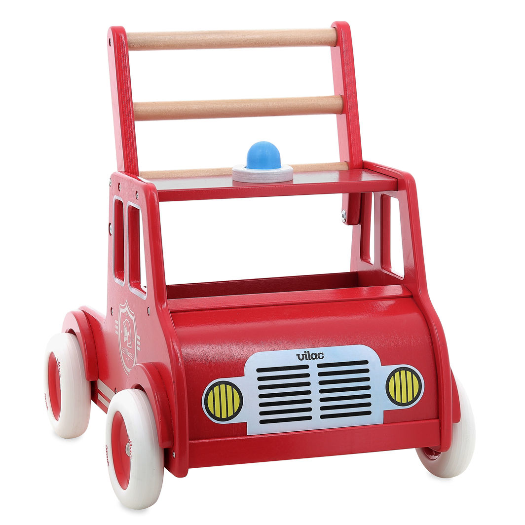 Vilac Push Cart, Fire Truck