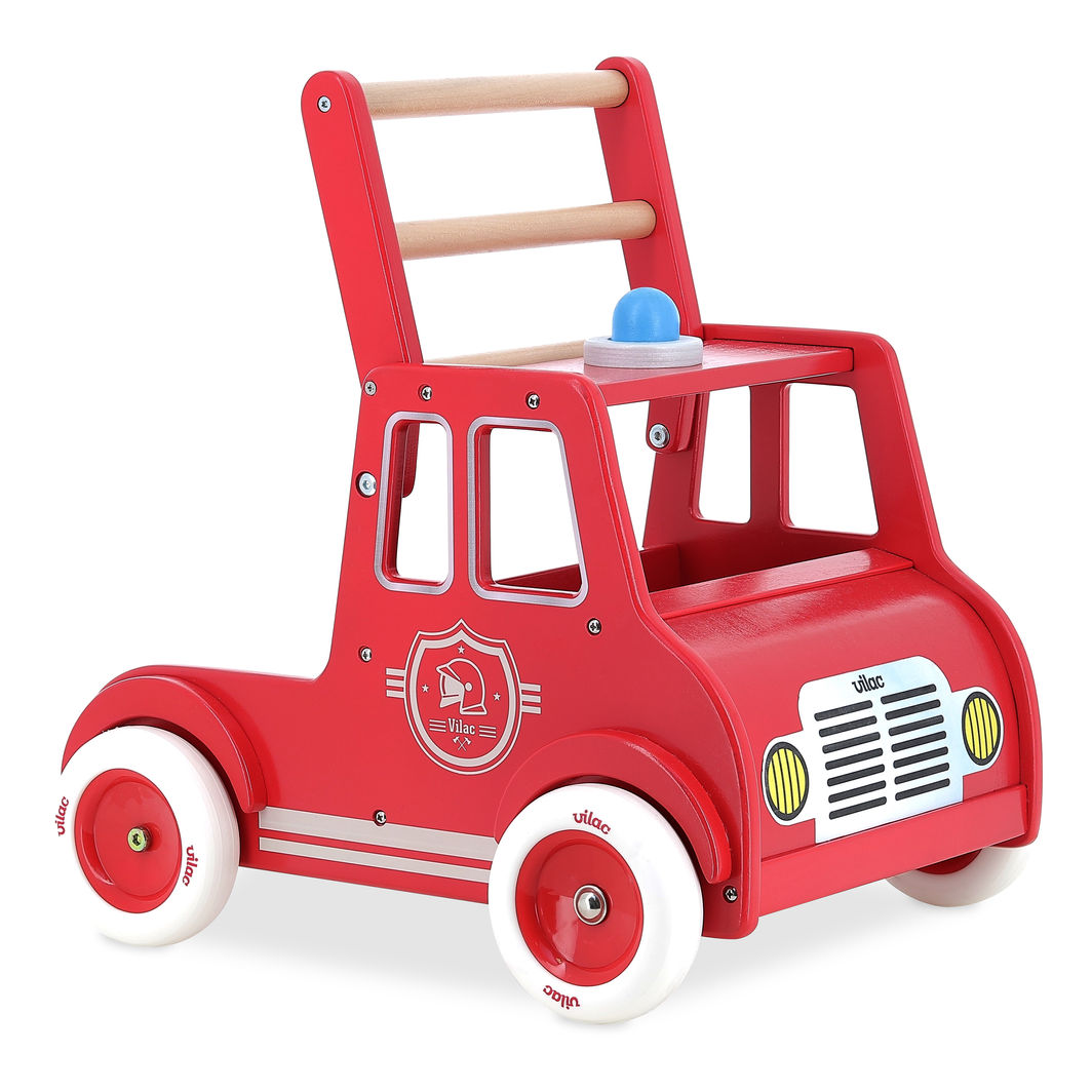 Vilac Push Cart, Fire Truck