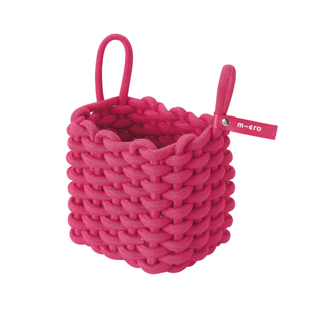 Square Pink Micro Basket for Mini and Maxi Scooters