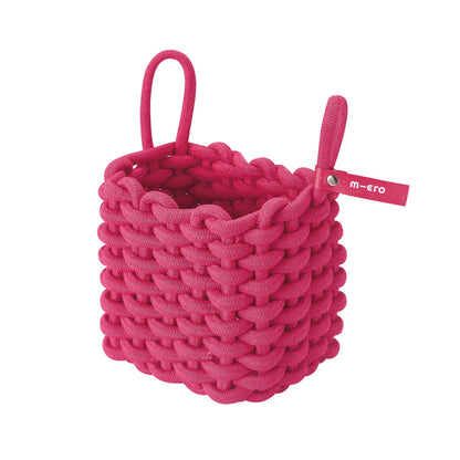 Square Pink Micro Basket for Mini and Maxi Scooters