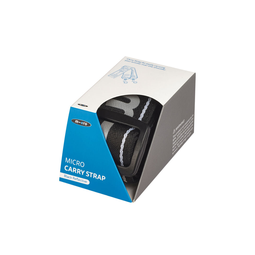 Micro Carry Strap for Scooter, Black Reflective