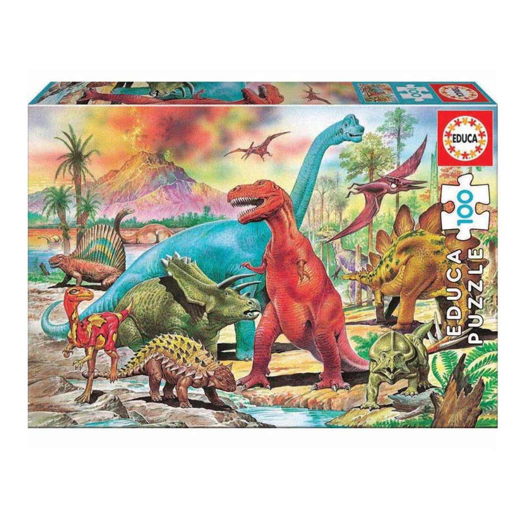 Educa Puzzle, Dinosaur - 100 Pieces