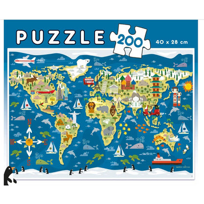 Educa Puzzle, World Map - 200 Pieces