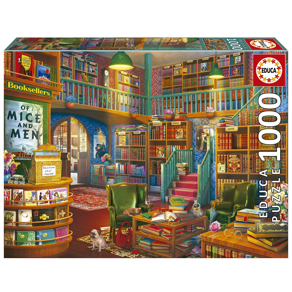 Educa Puzzle, Wonderful Bookshop – 1000 Pieces