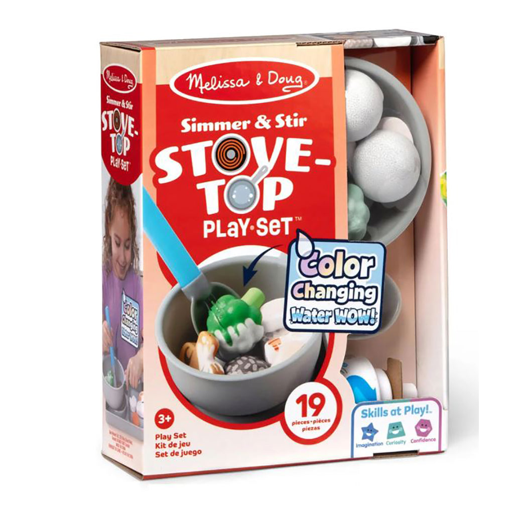Melissa &amp; Doug Water Wow legemad m. vandaktiverede farveskift, Kogeplade m gryde