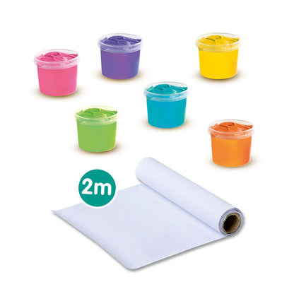 SES Creative Finger Painting Mega Set - 6 x 110ml