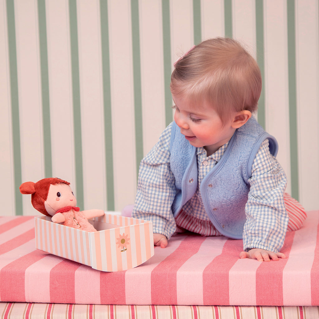 Lilliputiens Jil Doll in Cardboard Cradle, 18 cm