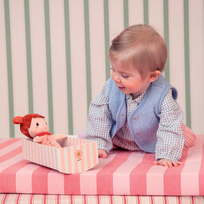 Lilliputiens Jil Doll in Cardboard Cradle, 18 cm