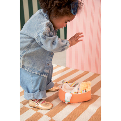 Lilliputiens Mela Doll in Basket, 21 cm