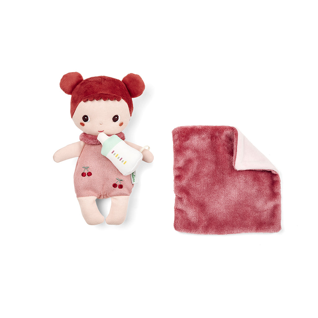 Lilliputiens Mio Doll in a Basket, 21 cm