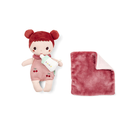 Lilliputiens Mio Doll in a Basket, 21 cm