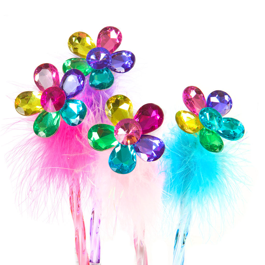 Great Pretenders Pen with Flower and Feather, Assorted Colours