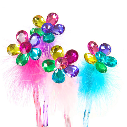 Great Pretenders Pen with Flower and Feather, Assorted Colours