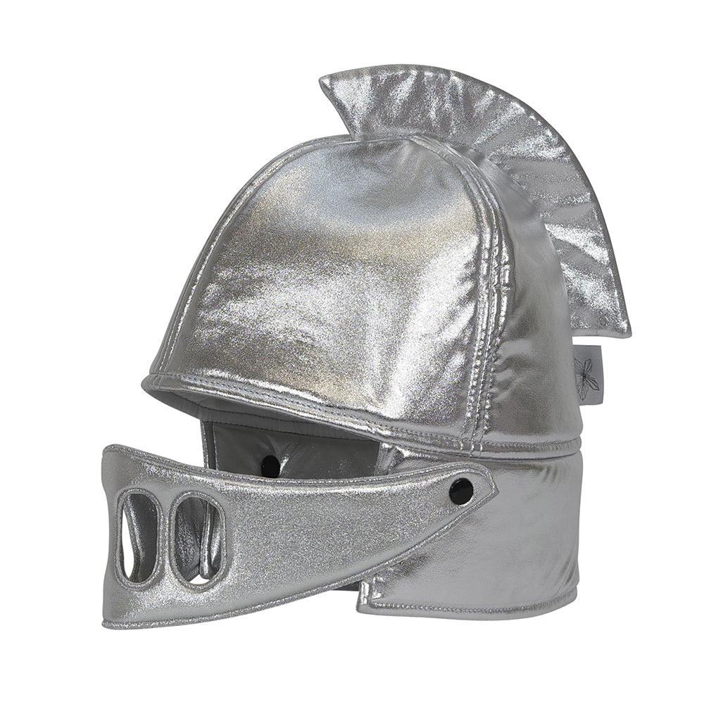 By Astrup Costume, Soft Knight Helmet, Silver - From 3 Years