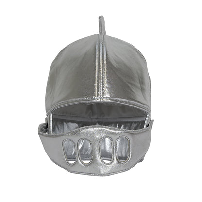 By Astrup Costume, Soft Knight Helmet, Silver - From 3 Years