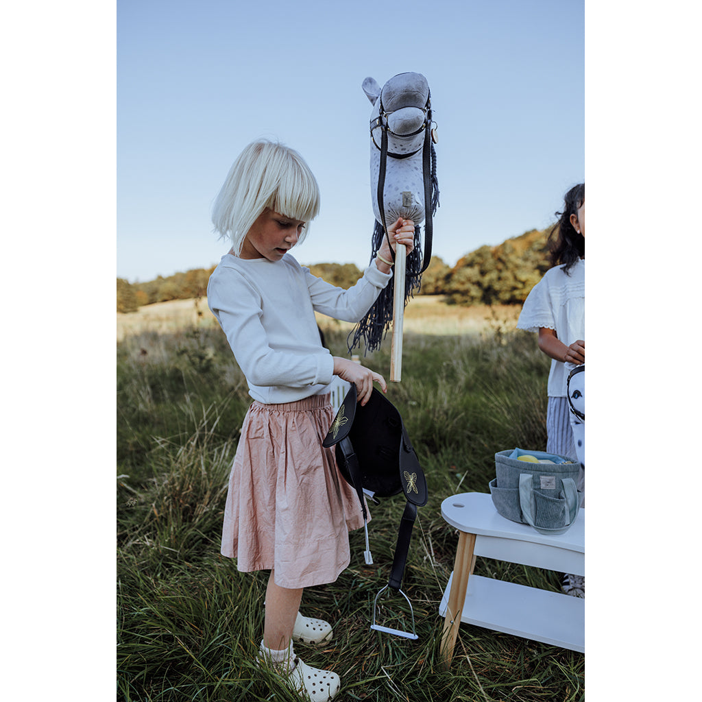 By Astrup Hobby Horse with Tail and Backpack, Dapple Gray - Star