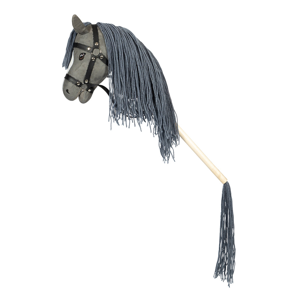 By Astrup Hobby Horse with Open Mouth and Removable Tail, Grey