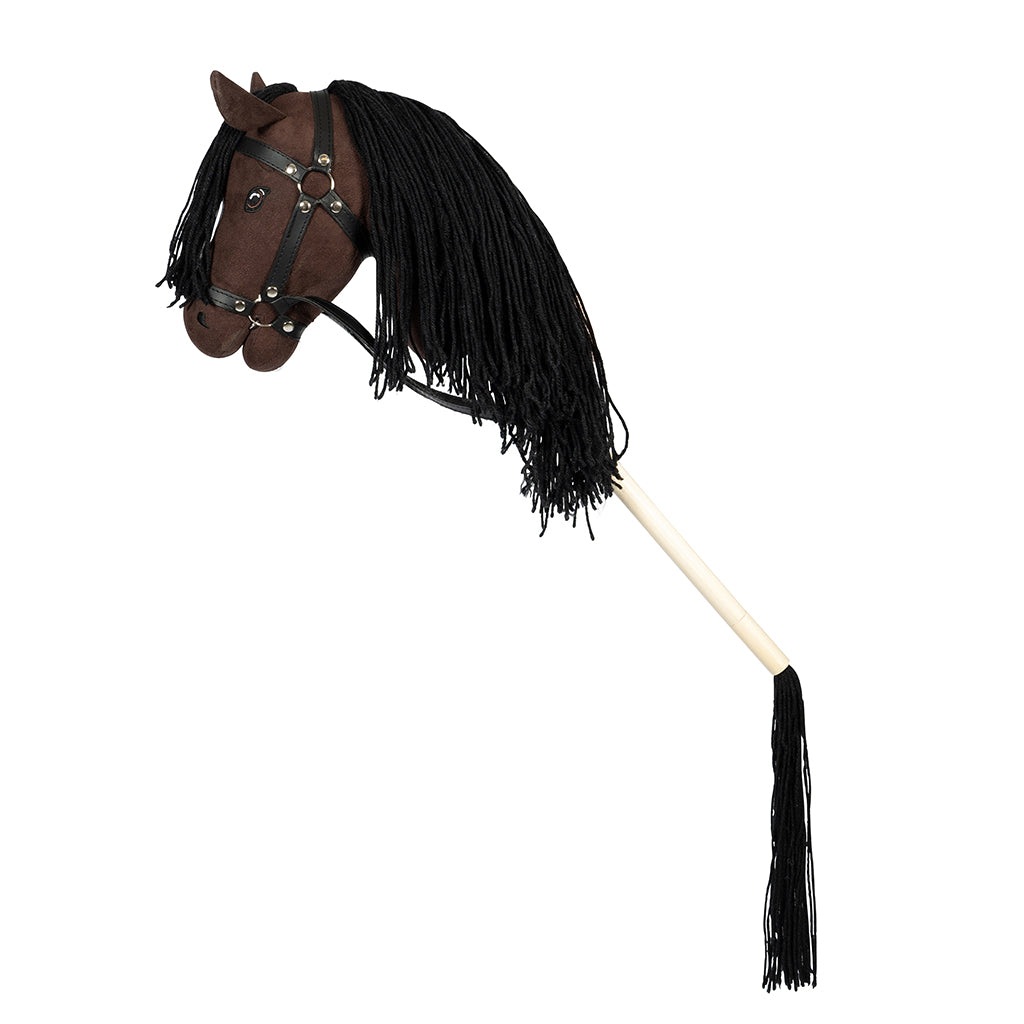 By Astrup Hobby Horse with Open Mouth and Removable Tail, Brown