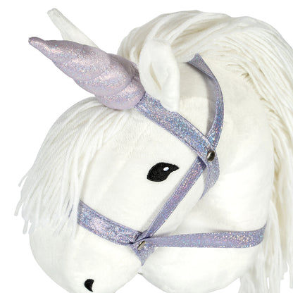 By Astrup Removable Unicorn Horn and Halter for Hobby Horses, Purple (Hobby Horse not included)