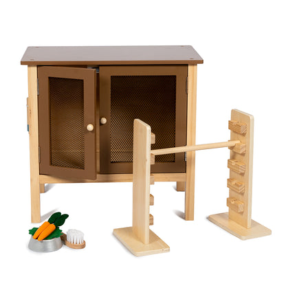 By Astrup Rabbit Hutch and Jump Course for Plush Bunny Toys