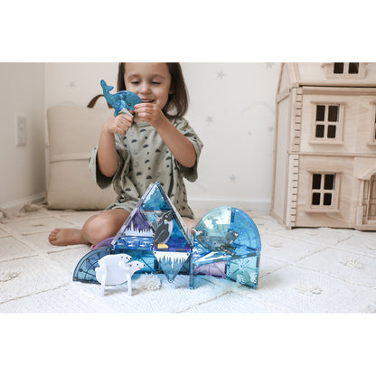 Magna-Tiles Magnetic Building Set, Arctic Animals - 25 Pieces