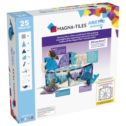 Magna-Tiles Magnetic Building Set, Arctic Animals - 25 Pieces