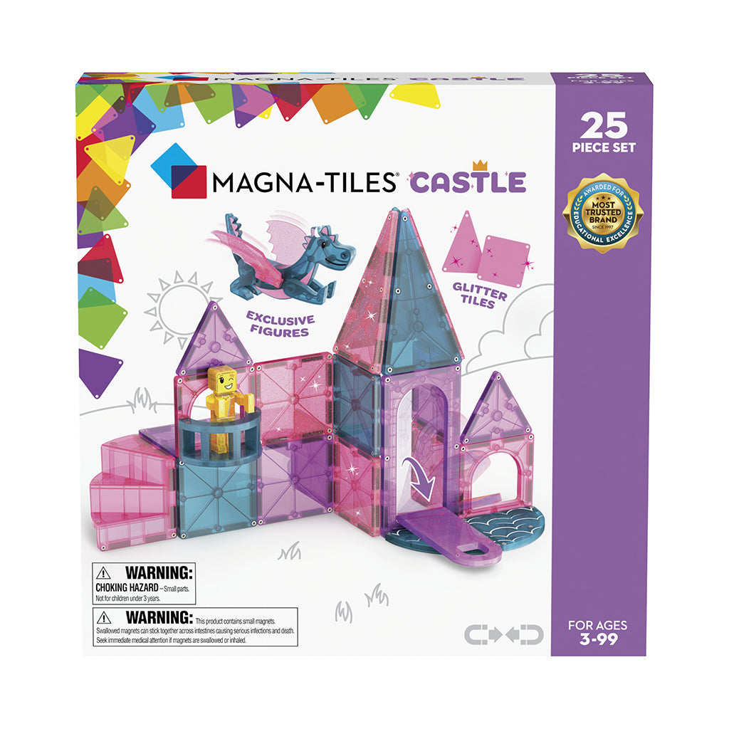 Magna-Tiles Dashers, Magnetic Building Set with 25 Pieces – Castle