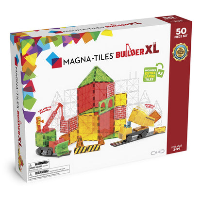 Magna-Tiles Building Plate Set XL, Magnetic Construction Set with 50 Pieces