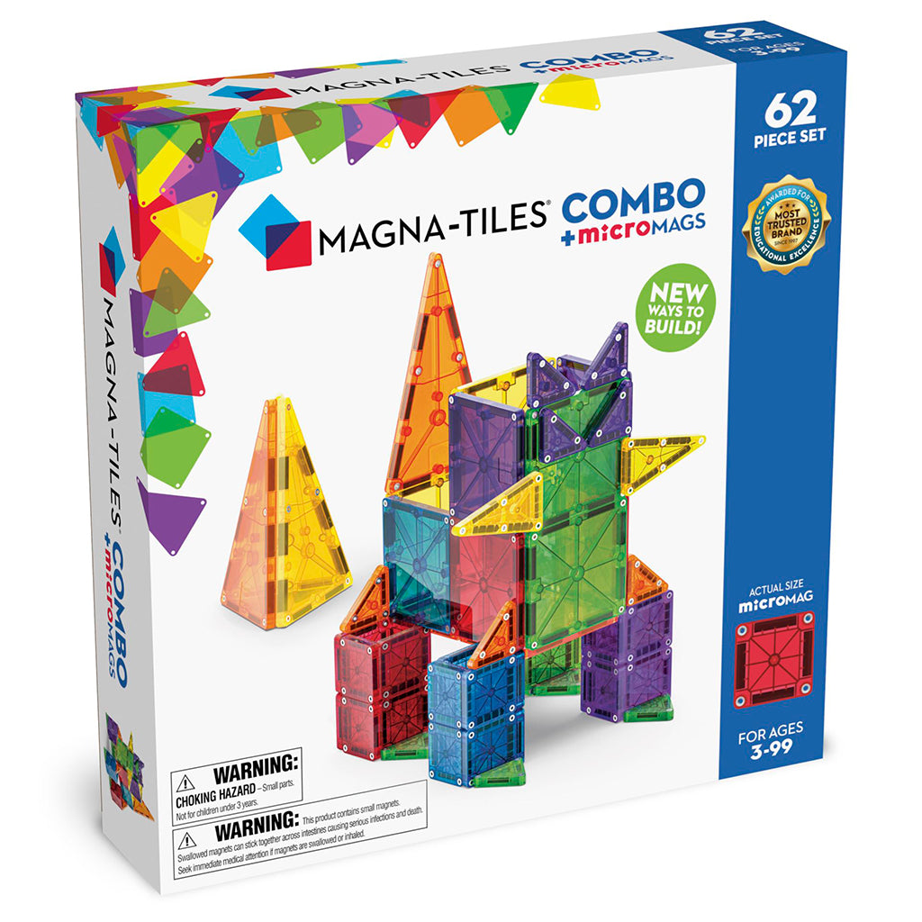 Magna-Tiles MicroMAGS Combo 62 Pieces