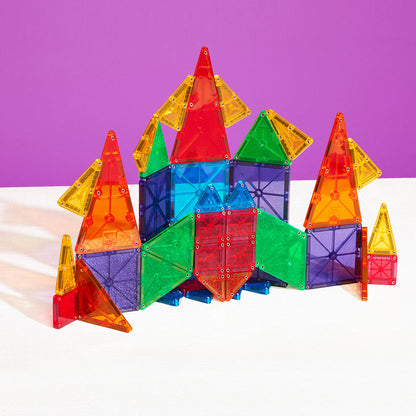 Magna-Tiles MicroMags Combo, Magnetic Building Set with 46 Pieces
