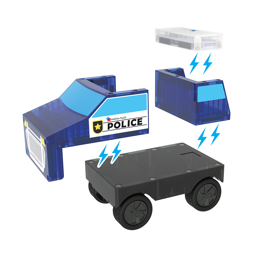 Magna-Tiles Magnetic Building Set, Police Station 36 Pieces