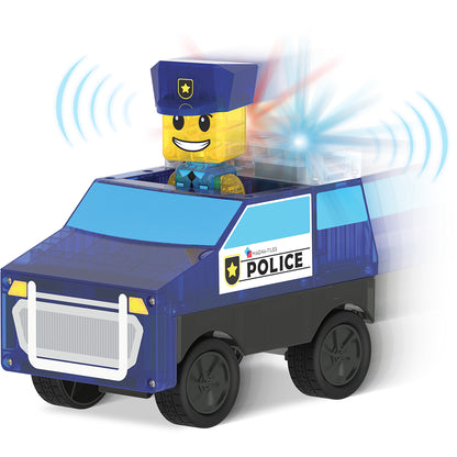 Magna-Tiles Magnetic Building Set, Police Station 36 Pieces
