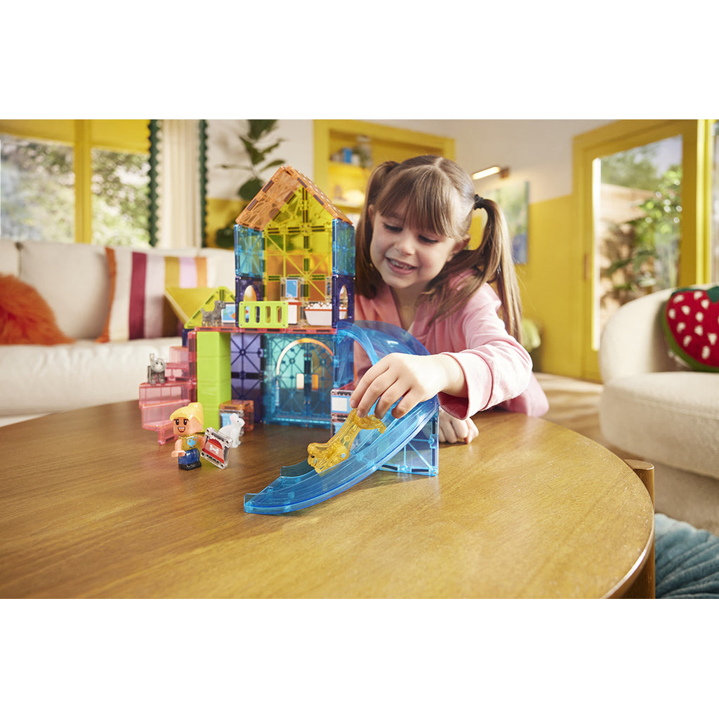 Magna-Tiles Magnetic Building Set, Pet Playland - 50 Pieces