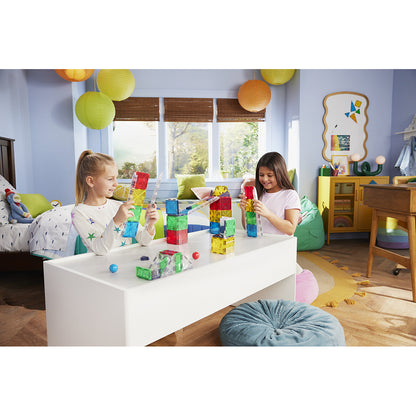 Magna-Tiles Magnetic Building Set, Rail Racer - Pieces